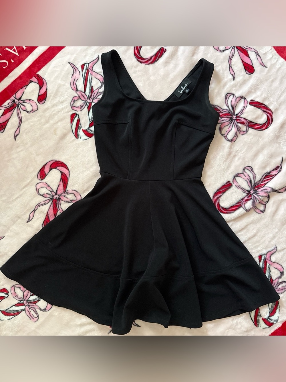 Lulu’s black skater sleeveless dress S